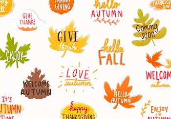 Set of autumn or fall illustrations | Free stock vector - 472897