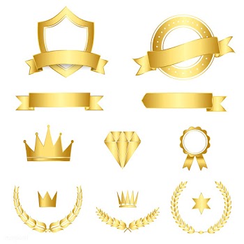Set of awards and badges vector | Free stock vector - 489092