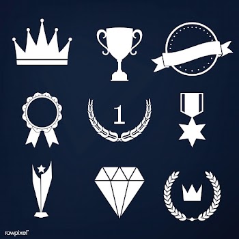 Set of awards and badges vector | Free stock vector - 489094