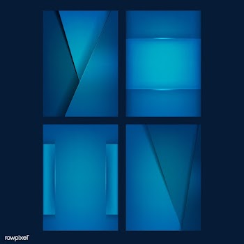 Set of background designs in blue | Free stock vector - 489731