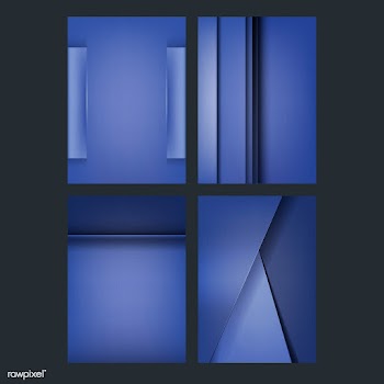 Set of background designs in blue | Free stock vector - 489760