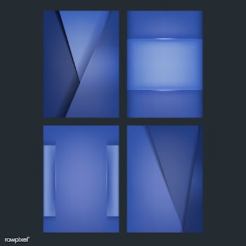 Set of background designs in blue | Free stock vector - 489776