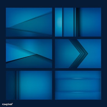 Set of background designs in blue | Free stock vector - 489808
