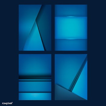 Set of background designs in blue | Free stock vector - 489827