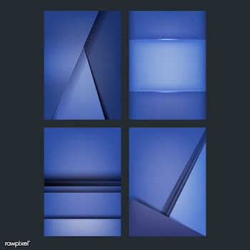 Set of background designs in blue | Free stock vector - 489847