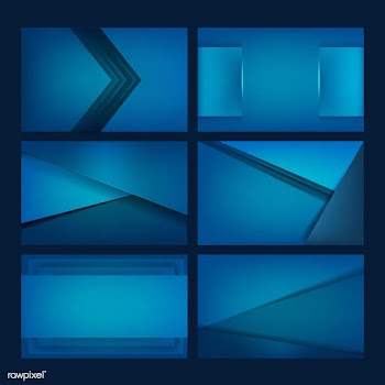 Set of background designs in blue | Free stock vector - 489937