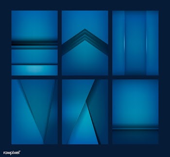 Set of background designs in blue | Free stock vector - 489956