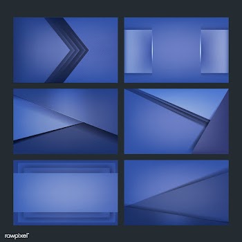 Set of background designs in blue | Free stock vector - 489966