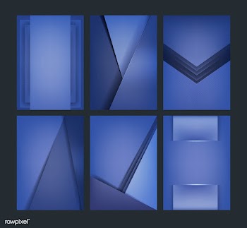 Set of background designs in blue | Free stock vector - 490097