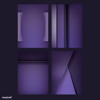 Set of background designs in deep purple | Free stock vector - 489775