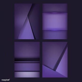 Set of background designs in deep purple | Free stock vector - 489962