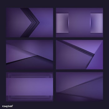 Set of background designs in deep purple | Free stock vector - 490065