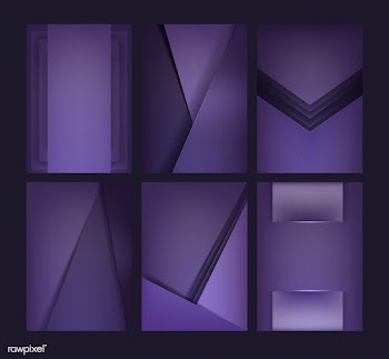 Set of background designs in deep purple | Free stock vector - 490122