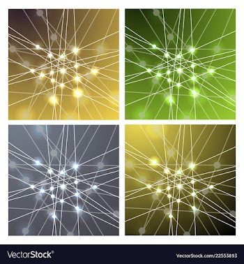 Set of background - dna strands coming out of a vector image