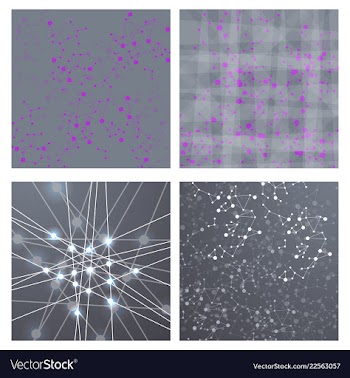 Set of background - dna strands coming out of a vector image