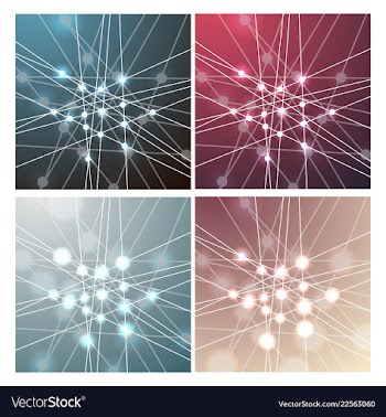 Set of background - dna strands coming out of a vector image