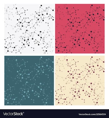 Set of background - dna strands coming out of a vector image