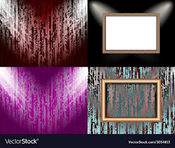 Set of Background with frames and spotlights vector image