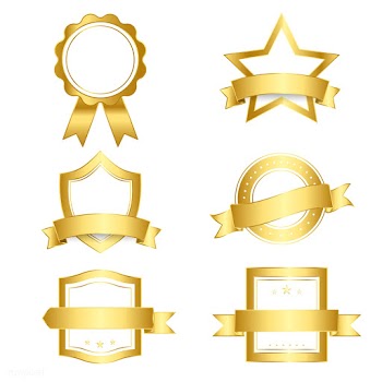 Set of badges and banners vector | Free stock vector - 489086