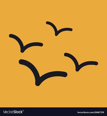Set of beautiful seagulls in a flat style vector image