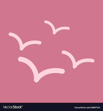 Set of beautiful seagulls in a flat style vector image