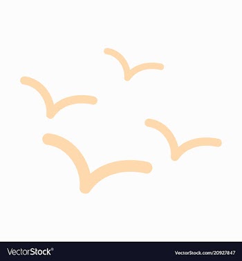 Set of beautiful seagulls in a flat style vector image