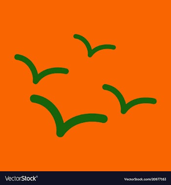 Set of beautiful seagulls in a flat style vector image