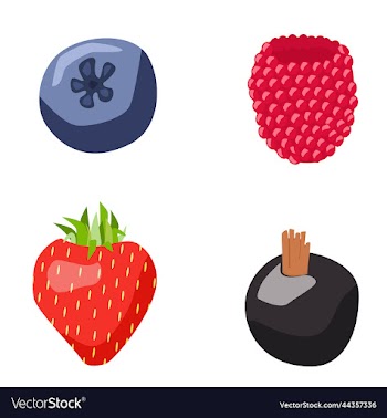 set of berry icons