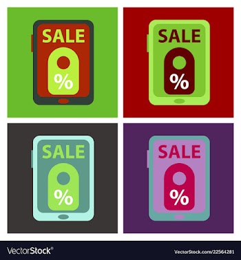 Set of big sale banner ribbon vector image