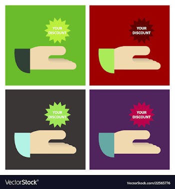 Set of big sale banner ribbon vector image