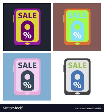 Set of big sale banner ribbon vector image