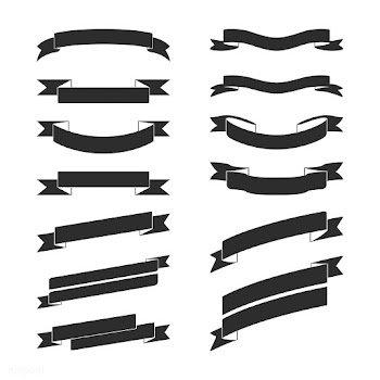 Set of black banner vectors | Free stock vector - 543150