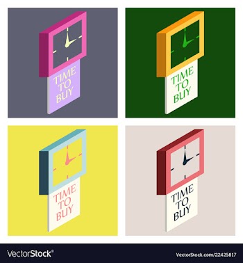 Set of black friday sale analog clock design vector image