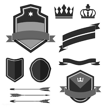 Set of black label ornament vectors | Free stock vector - 543050