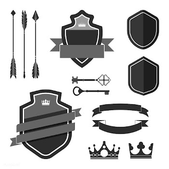 Set of black label ornament vectors | Free stock vector - 543083