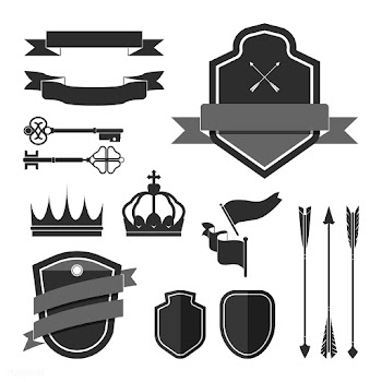 Set of black label ornament vectors | Free stock vector - 543106
