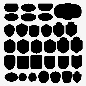 Set of black shield icon vectors | Free stock vector - 543165