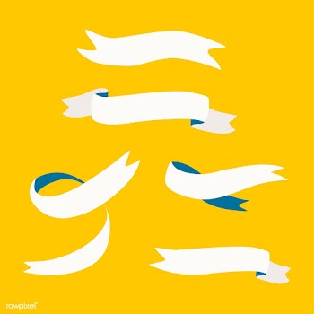 Set of blank ribbons vector | Free stock vector - 516541
