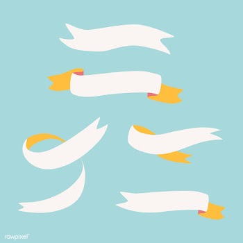 Set of blank ribbons vector | Free stock vector - 516595