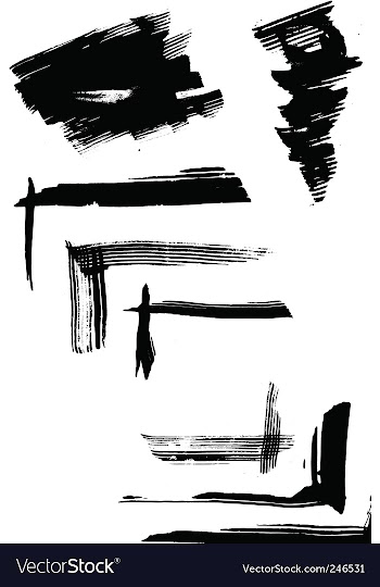 Set of blots vector image