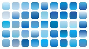 Set of blue sky gradient shades combinations Free Vector