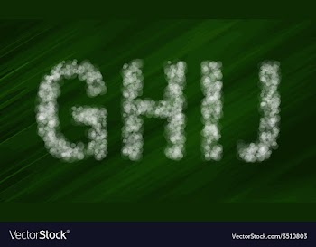  					Set of bokeh alphabet and symbols vector image														