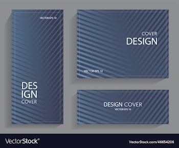 set of booklets with geometric lines