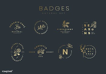Set of botanical logo design vectors | Free stock vector - 523376