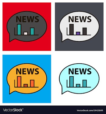 Set of breaking news online announcement message vector image