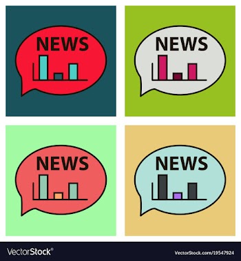Set of breaking news online announcement message vector image