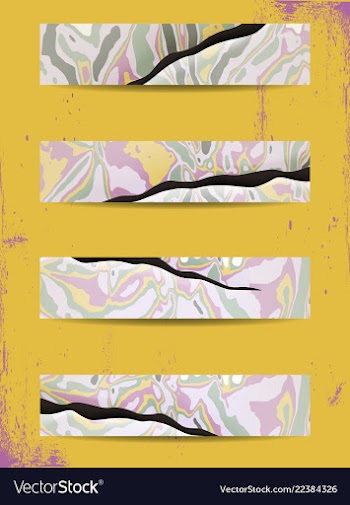 Set of bright watercolor stains vector image