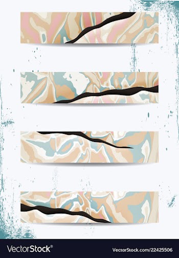 Set of bright watercolor stains vector image