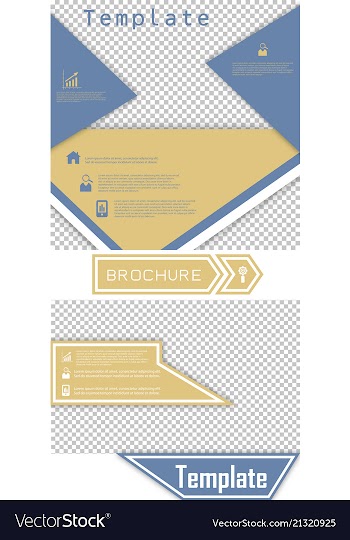 Set of brochure cover design fancy info banner vector image