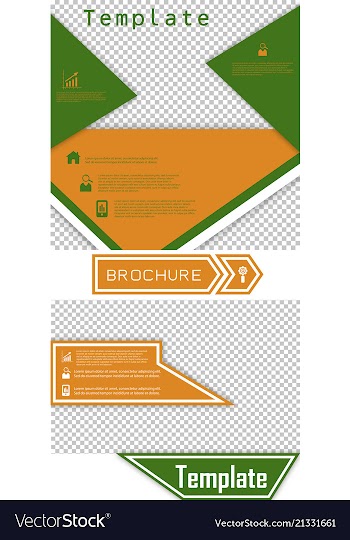 Set of brochure cover design fancy info banner vector image